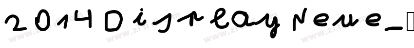 2014 Display Neue字体转换